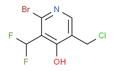 2-Bromo-5-(chloromethyl)-3-(difluoromethyl)-4-hydroxypyridine