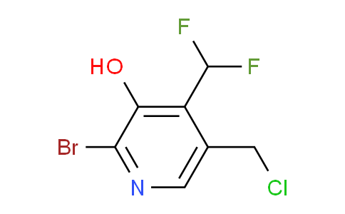 2-Bromo-5-(chloromethyl)-4-(difluoromethyl)-3-hydroxypyridine