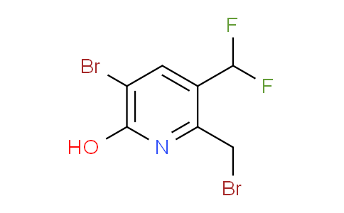 5-Bromo-2-(bromomethyl)-3-(difluoromethyl)-6-hydroxypyridine