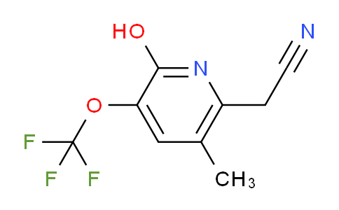 AM159150 | 1804620-59-4 | 2-Hydroxy-5-methyl-3-(trifluoromethoxy)pyridine-6-acetonitrile