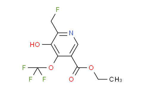 Ethyl 2-(fluoromethyl)-3-hydroxy-4-(trifluoromethoxy)pyridine-5-carboxylate