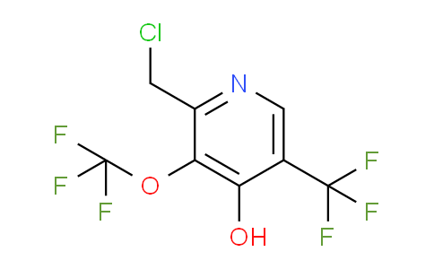 2-(Chloromethyl)-4-hydroxy-3-(trifluoromethoxy)-5-(trifluoromethyl)pyridine