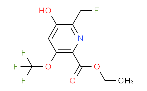Ethyl 2-(fluoromethyl)-3-hydroxy-5-(trifluoromethoxy)pyridine-6-carboxylate