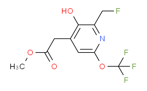 Methyl 2-(fluoromethyl)-3-hydroxy-6-(trifluoromethoxy)pyridine-4-acetate