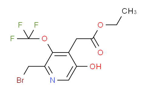 AM159248 | 1804828-87-2 | Ethyl 2-(bromomethyl)-5-hydroxy-3-(trifluoromethoxy)pyridine-4-acetate