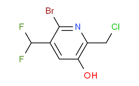 2-Bromo-6-(chloromethyl)-3-(difluoromethyl)-5-hydroxypyridine