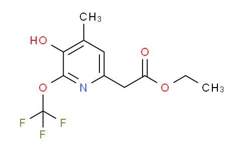 Ethyl 3-hydroxy-4-methyl-2-(trifluoromethoxy)pyridine-6-acetate