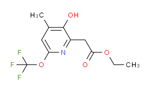 Ethyl 3-hydroxy-4-methyl-6-(trifluoromethoxy)pyridine-2-acetate
