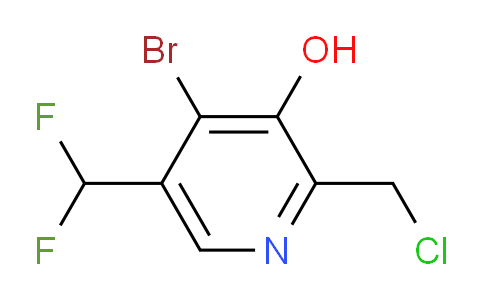 4-Bromo-2-(chloromethyl)-5-(difluoromethyl)-3-hydroxypyridine