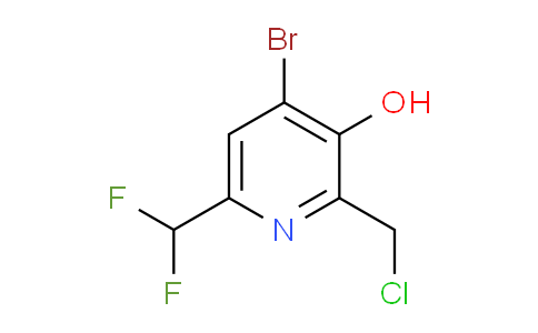 4-Bromo-2-(chloromethyl)-6-(difluoromethyl)-3-hydroxypyridine