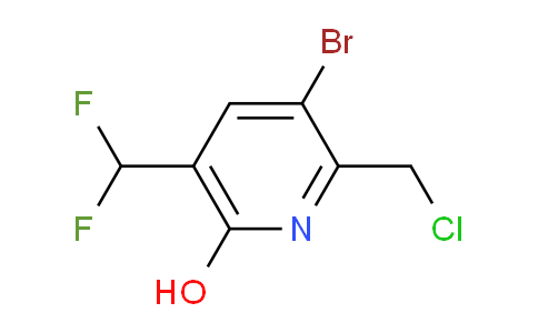 3-Bromo-2-(chloromethyl)-5-(difluoromethyl)-6-hydroxypyridine
