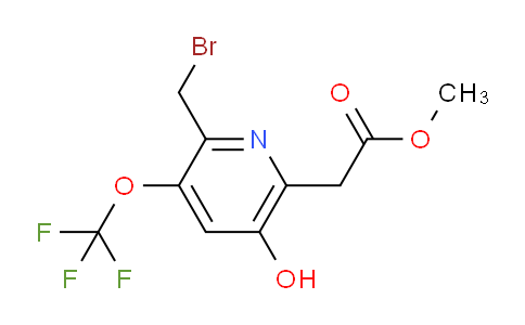 AM159344 | 1804479-41-1 | Methyl 2-(bromomethyl)-5-hydroxy-3-(trifluoromethoxy)pyridine-6-acetate