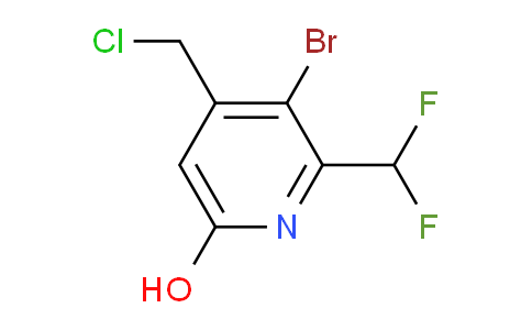 3-Bromo-4-(chloromethyl)-2-(difluoromethyl)-6-hydroxypyridine