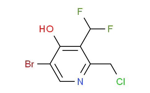 5-Bromo-2-(chloromethyl)-3-(difluoromethyl)-4-hydroxypyridine