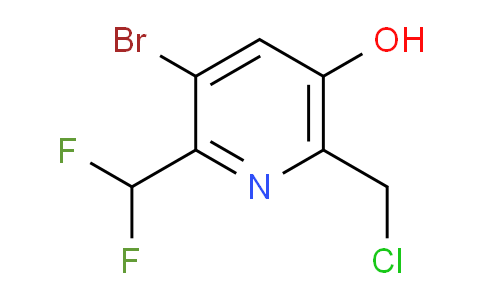 3-Bromo-6-(chloromethyl)-2-(difluoromethyl)-5-hydroxypyridine