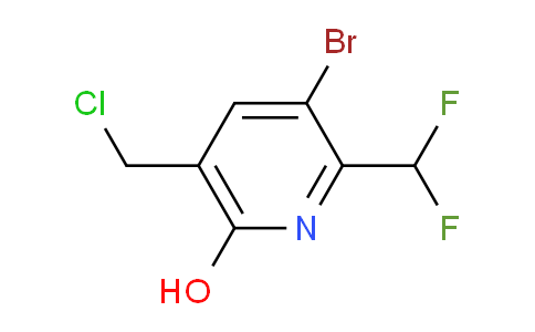 3-Bromo-5-(chloromethyl)-2-(difluoromethyl)-6-hydroxypyridine