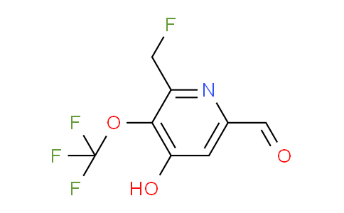 2-(Fluoromethyl)-4-hydroxy-3-(trifluoromethoxy)pyridine-6-carboxaldehyde