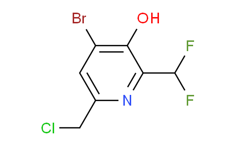 4-Bromo-6-(chloromethyl)-2-(difluoromethyl)-3-hydroxypyridine