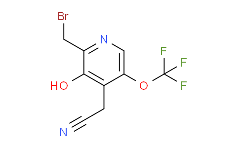 2-(Bromomethyl)-3-hydroxy-5-(trifluoromethoxy)pyridine-4-acetonitrile