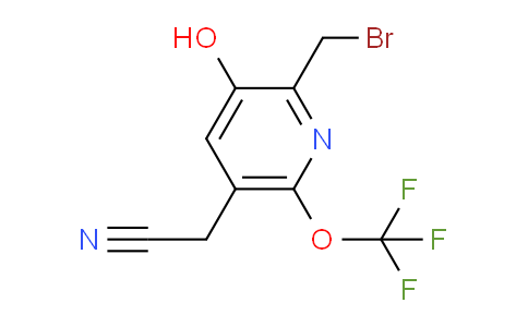 2-(Bromomethyl)-3-hydroxy-6-(trifluoromethoxy)pyridine-5-acetonitrile