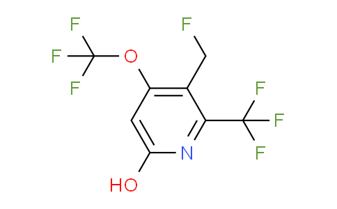 3-(Fluoromethyl)-6-hydroxy-4-(trifluoromethoxy)-2-(trifluoromethyl)pyridine
