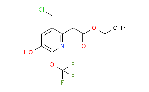 Ethyl 3-(chloromethyl)-5-hydroxy-6-(trifluoromethoxy)pyridine-2-acetate