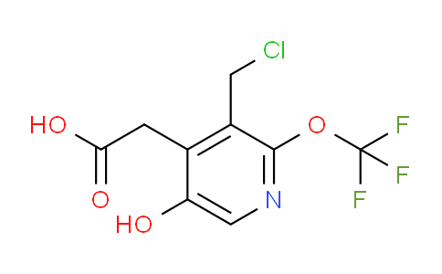 3-(Chloromethyl)-5-hydroxy-2-(trifluoromethoxy)pyridine-4-acetic acid