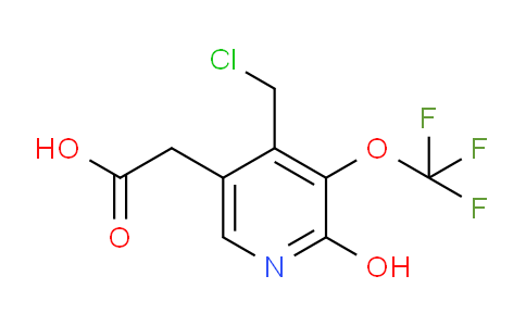 4-(Chloromethyl)-2-hydroxy-3-(trifluoromethoxy)pyridine-5-acetic acid