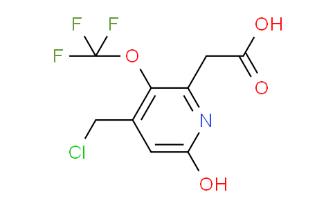 4-(Chloromethyl)-6-hydroxy-3-(trifluoromethoxy)pyridine-2-acetic acid