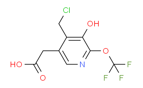 4-(Chloromethyl)-3-hydroxy-2-(trifluoromethoxy)pyridine-5-acetic acid