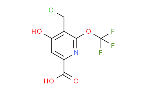 3-(Chloromethyl)-4-hydroxy-2-(trifluoromethoxy)pyridine-6-carboxylic acid