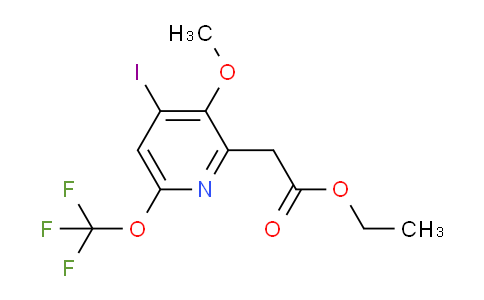Ethyl 4-iodo-3-methoxy-6-(trifluoromethoxy)pyridine-2-acetate