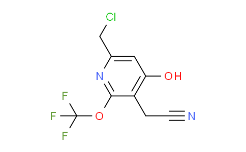 6-(Chloromethyl)-4-hydroxy-2-(trifluoromethoxy)pyridine-3-acetonitrile