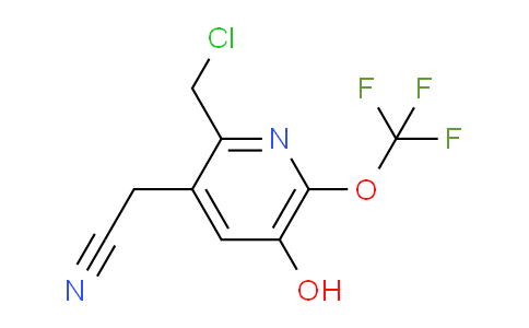 2-(Chloromethyl)-5-hydroxy-6-(trifluoromethoxy)pyridine-3-acetonitrile