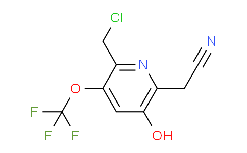 AM159738 | 1803966-56-4 | 2-(Chloromethyl)-5-hydroxy-3-(trifluoromethoxy)pyridine-6-acetonitrile