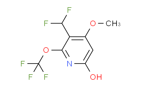3-(Difluoromethyl)-6-hydroxy-4-methoxy-2-(trifluoromethoxy)pyridine