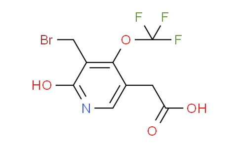 3-(Bromomethyl)-2-hydroxy-4-(trifluoromethoxy)pyridine-5-acetic acid