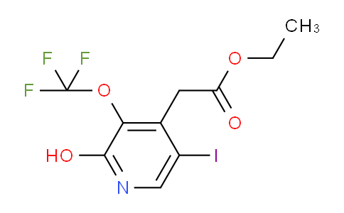 AM159808 | 1804310-48-2 | Ethyl 2-hydroxy-5-iodo-3-(trifluoromethoxy)pyridine-4-acetate