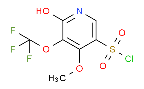 2-Hydroxy-4-methoxy-3-(trifluoromethoxy)pyridine-5-sulfonyl chloride