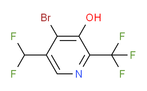 4-Bromo-5-(difluoromethyl)-3-hydroxy-2-(trifluoromethyl)pyridine