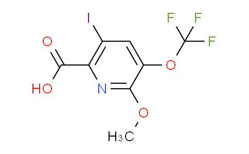 AM159875 | 1804360-99-3 | 5-Iodo-2-methoxy-3-(trifluoromethoxy)pyridine-6-carboxylic acid