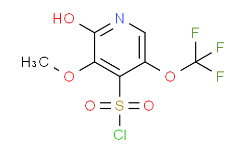 2-Hydroxy-3-methoxy-5-(trifluoromethoxy)pyridine-4-sulfonyl chloride