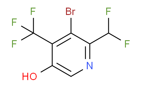 3-Bromo-2-(difluoromethyl)-5-hydroxy-4-(trifluoromethyl)pyridine
