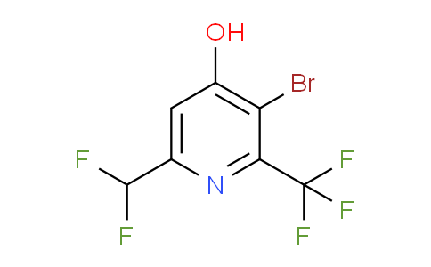 3-Bromo-6-(difluoromethyl)-4-hydroxy-2-(trifluoromethyl)pyridine
