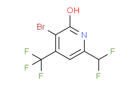 3-Bromo-6-(difluoromethyl)-2-hydroxy-4-(trifluoromethyl)pyridine