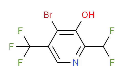 4-Bromo-2-(difluoromethyl)-3-hydroxy-5-(trifluoromethyl)pyridine