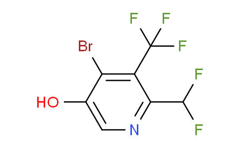 4-Bromo-2-(difluoromethyl)-5-hydroxy-3-(trifluoromethyl)pyridine
