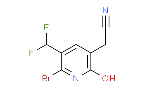 2-Bromo-3-(difluoromethyl)-6-hydroxypyridine-5-acetonitrile