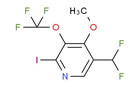 5-(Difluoromethyl)-2-iodo-4-methoxy-3-(trifluoromethoxy)pyridine