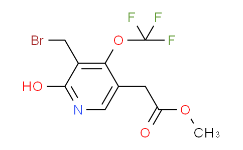 Methyl 3-(bromomethyl)-2-hydroxy-4-(trifluoromethoxy)pyridine-5-acetate